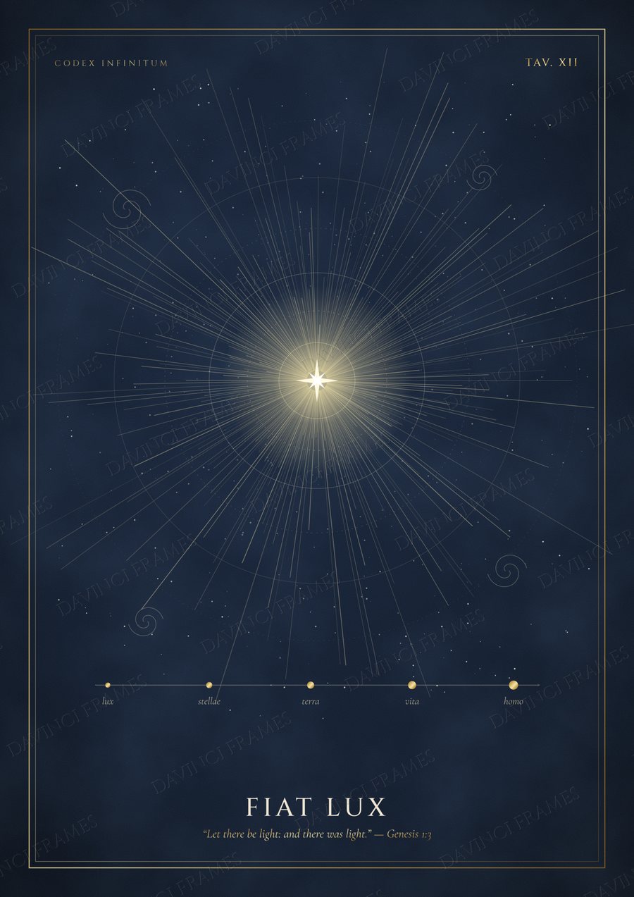 Fiat Lux · Tav. XII — preview of your chosen frame